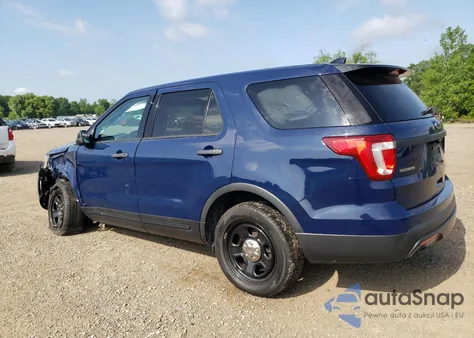 2016 Ford Explorer Police Interceptor из США, поврежденный, VIN 1FM5K8ARXGGB76868